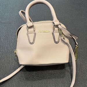 Steve Madden Blush Mini Dome Satchel with Gold Hardware